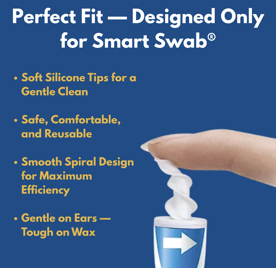 smart swab replacement tips highlighting smooth spiral design and safety features