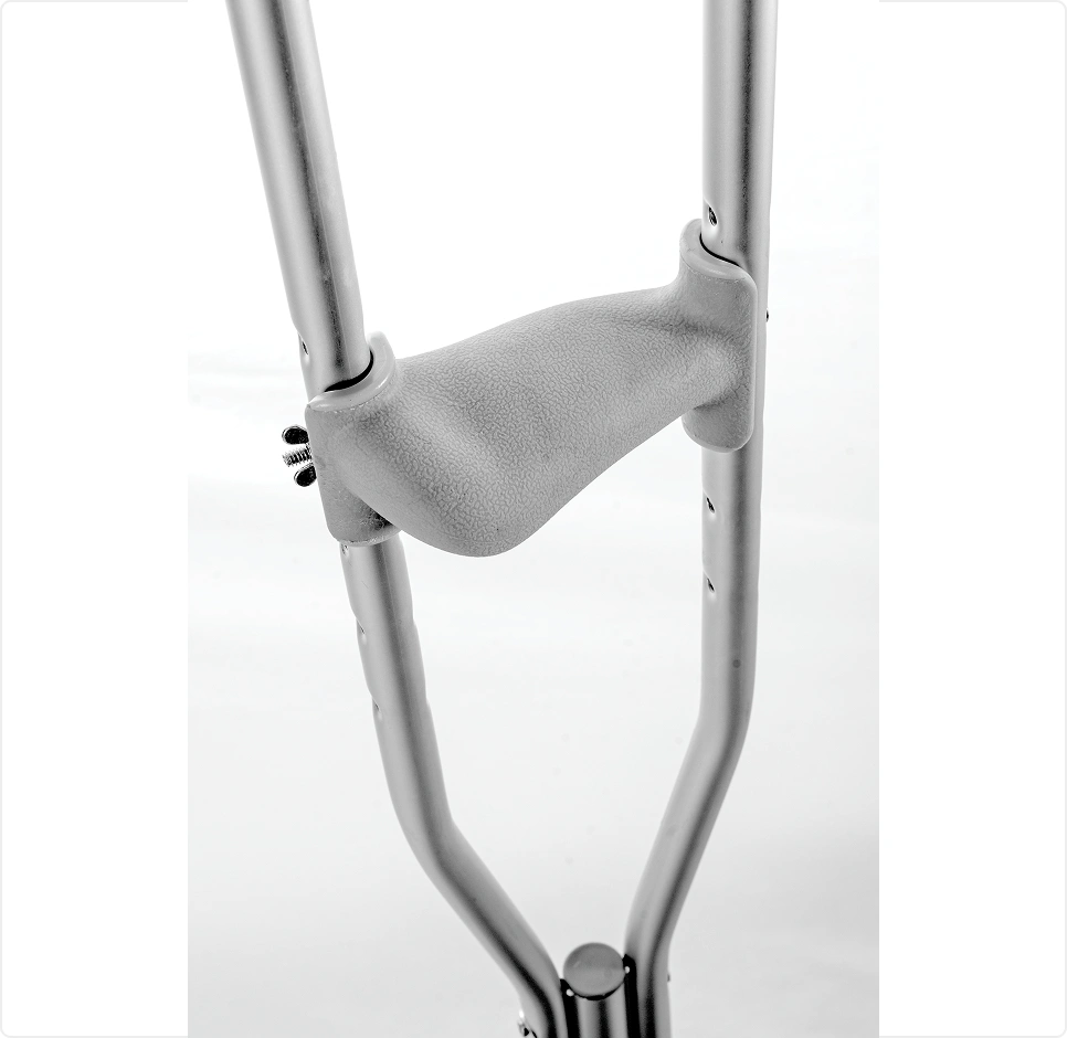 close-up of Ergo Grip attached to crutch